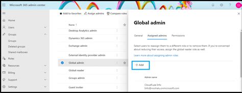 add global admin to office 365